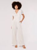 APRICOT APRIT GmbH Jumpsuit met wijde pijpen en kant