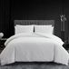 Vera Wang - Kingsize dekbedovertrekset luxe beddengoed met knoopsluiting, inclusief bijpassende shams (Abstract Crinkle White, koning)