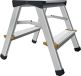 Industrial Quality Supplies Klapstapel 2 treden aluminium met antislipribbels