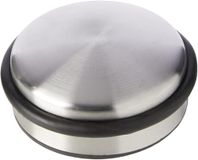 Select Verchroomde roestvrijstalen deurstopper voor zwaar gebruik, 10 cm | Functioneel en strak deurgewicht met antislip rubberen basis voor verschillende vloeren