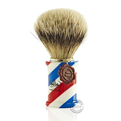 Omega 6735 1e klas Super Badger Haar Scheerborstel - 8001673988093