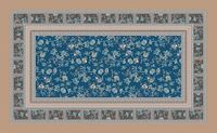 Bassetti Tafelkleed Genova B1 100% katoen blauw maat 150 x 250 cm 9324146