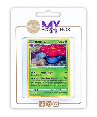 my-booster Rafflesia (Vileplume) 3/196 Holo - Myboost X Epée et Bouclier 11 Origine Perdue - Doos met 10 Franse Pokemon kaarten