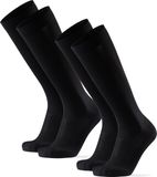 DANISH ENDURANCE Compressiekousen Dames & Heren - 21-26 mmHg - Zwart - Maat 39 - 42 - 2 paar