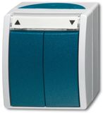 Busch-Jaeger ABB Busch-Jaeger 2621/4 W-53 BJ OPB.JAL.IMPULSDR.1P OCEAN