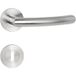 Hermat béquille BASIC 05 en acier inox, BB - Porte de chambre inox mat