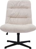 Vente-unique Draaifauteuil van beige gechineerde stof SELENDO