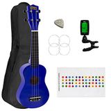 Mad About Sopraanukelele voor beginners in blauw met Uke Bag en Tuner | SU8-TU-BL