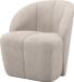 WOOOD Mojo Draaifauteuil - Ribstof - Ecru