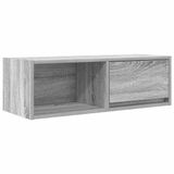 vidaXL Tv-meubel 80x31x25,5 cm bewerkt hout grijs sonoma eikenkleurig