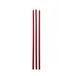 CERIA DI GIORGIO risthø kaarsen steel, was, rood, 0,9 x 37 cm, 12 stuks