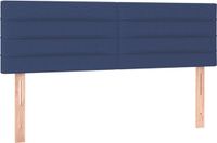 vidaXL Hoofdbord Stof Blauw 144x5x78/88 cm