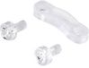 Conrad Components Trekontlasting Montagegat: 3.2 mm Polyamide 6.6 Transparant 1 set(s)