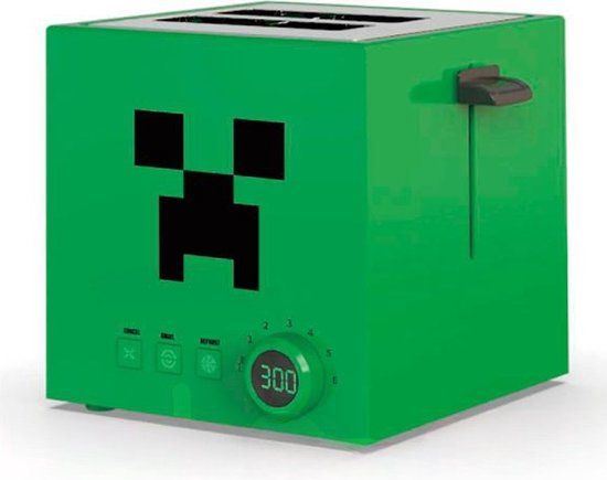 Ukon!c UKONIC Minecraft Creeper Square Toaster - Multicolor