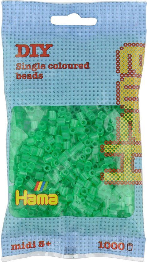 Hama Strijkkralen - 1000 Stuks - Groen Doorzichtig
