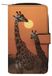 Portefeuille en cuir avec imprimé girafe pour hommes et femmes