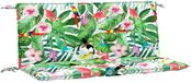 vidaXL Coussin de banc de jardin 2 pièces 120x50x7 cm tissu multicolore