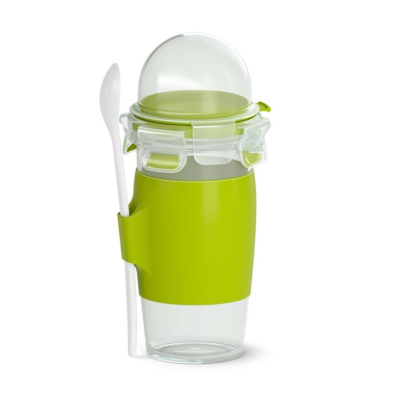 Emsa Clip & Go - Lunchtrommel - 0.4 liter - Groen/Transparant