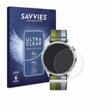 Savvies Screenprotector voor Oppo Watch S - Folie Beschermfolie transparant 6 Stuks