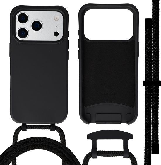 imoshion Color Backcover met afneembaar koord met MagSafe voor de Apple iPhone 17 Pro Max - Zwart
