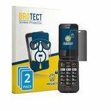 BROTECT - privacy screenprotector voor Emporia Joy LTE - Folie Beschermfolie Blauwlichtfilter 2 Stuks