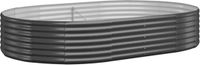 vidaXL Plantenbak - 214x140x36 cm - Staal - Antracietkleurig