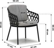 4 Seasons Outdoor Calpi/Brookline 240 cm dining tuinset 7-delig