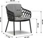 4 Seasons Outdoor Calpi/Brookline 240 cm dining tuinset 7-delig
