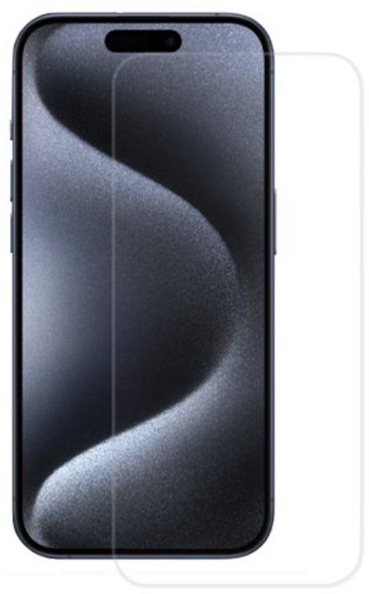 MYWAY Screenprotector voor iPhone 15 Pro Max - EASY GLASS STANDARD Tempered Glass, Transparant