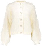 Geisha Boxy Hairy Vest Off White - XL