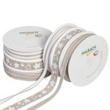 Halbach Seidenbänder Premium cadeaulint set Kerstmis | 6 rollen kerstversieringen | lint om cadeau in te pakken
