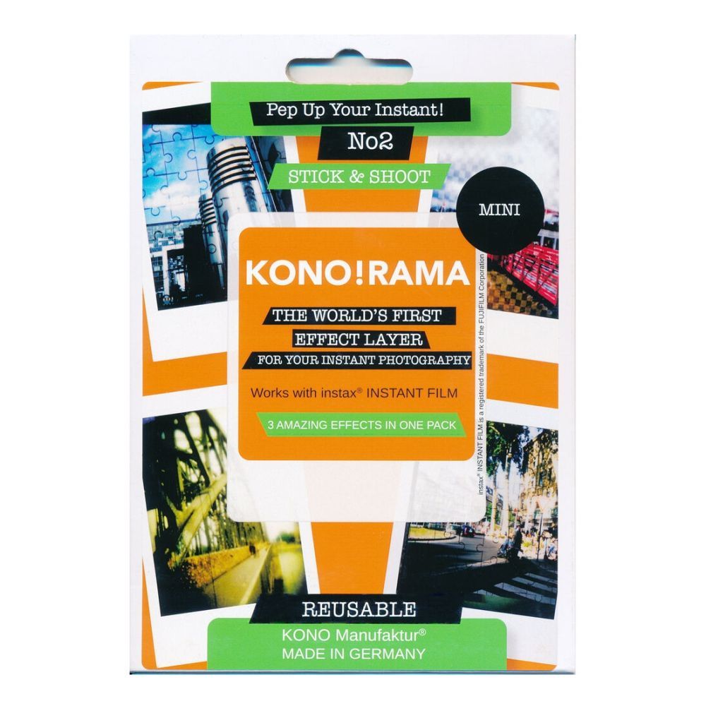 KONO!RAMA Effect Filter 2 for Fujifilm INSTAX mini (3 per set)