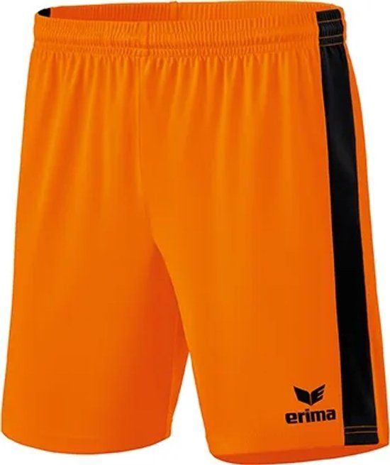 Erima Retro Star Voetbal Short Kinderen - Oranje/Zwart Maat 128