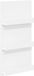 vidaXL - Tijdschriftenrek - met - plank - Wit - 51 - x - 11 - x - 102 - cm - Bewerkt - hout