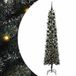 vidaXL Kunstkerstboom met 300 LED Groen 240 cm PVC, Plastic en Staal