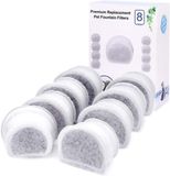 Merkloos / Sans marque PetSafe Vervangende Koolstoffilters voor Drinkwell Avalon - Pagoda - 2 Gallon - Sedona - Seascape - 8 Filters voor Fontein