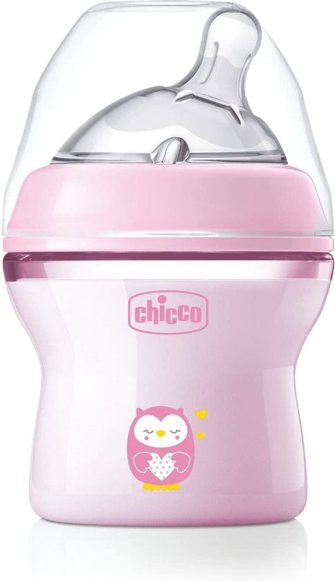 Chicco Natural Feeling Anticolic fles 0+ maanden 150 ml - Roze