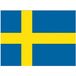 Bellatio Decorations Vlag van Zweden stickers - 10x - 7.5 x 10 cm - Binnen/buiten - voor supporters