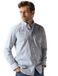 State of Art Casual Overhemd Blauw Print Borstzak 4XL