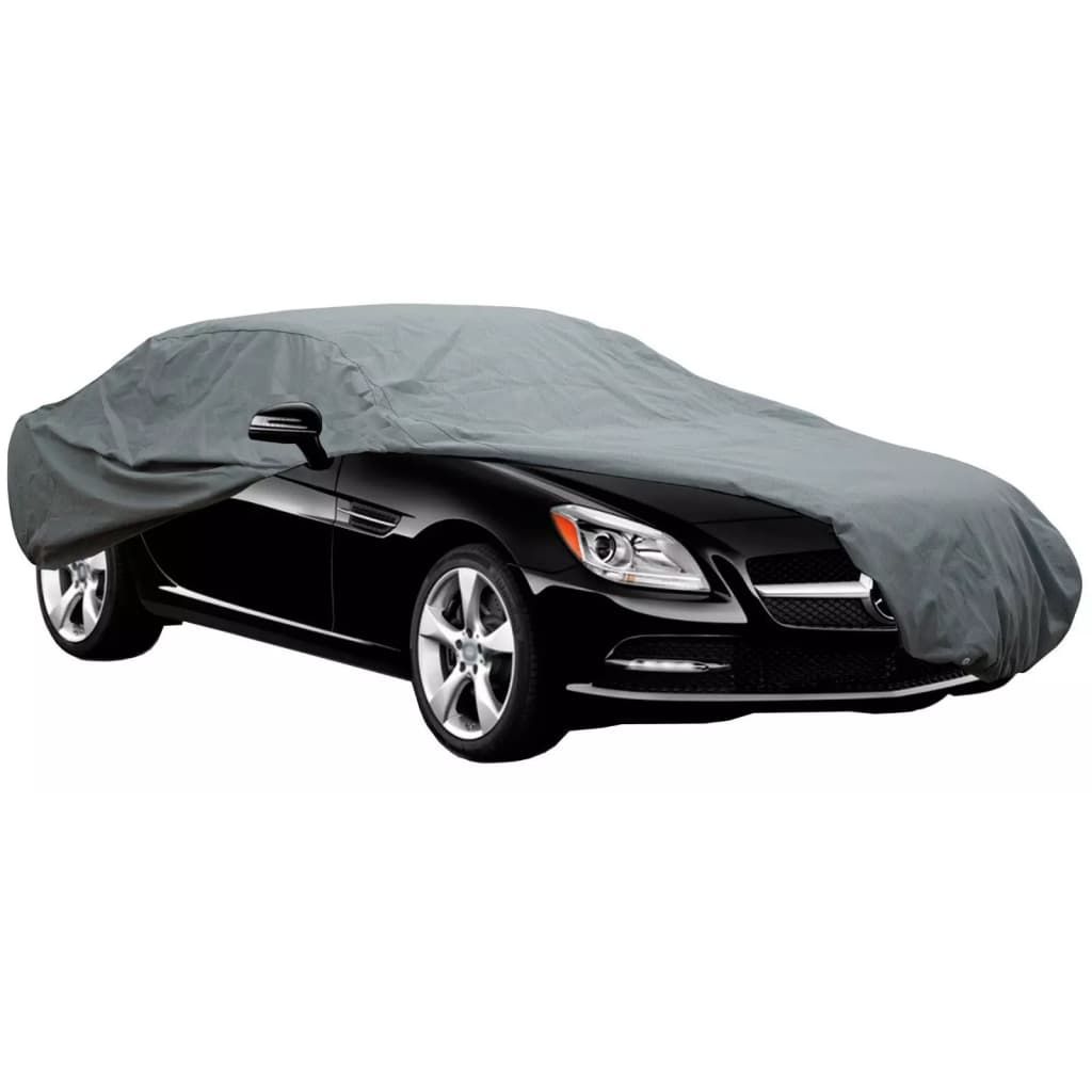 Car Plus Panda Car Plus autohoes M 430 x 160 x 120 cm PVC grijs