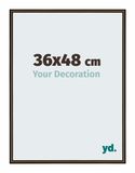 Your Decoration - Cadre photo 36x48 cm - Aluminium - Structure noyer - New York