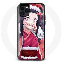 Maniacase Hoesje voor iPhone 13 Pro Max Anime Demon Slayer Kamado Nezuko Kerstcadeau 2023