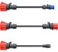 go-e Adapterset Gemini flex 22 kW, set de 3 pièces (noir, 30 cm)