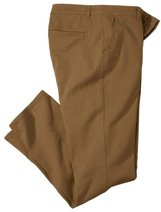 ATLAS FOR MEN - Chinobroek met stretch - Heren - Camel - W30