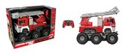 Lexibook Crosslander Pro, RC Fire Truck, op afstand bestuurbare brandweerwagen, lichteffecten, watersproeier, elektronische roterende ladder, oplaadbaar, RCP20LXB