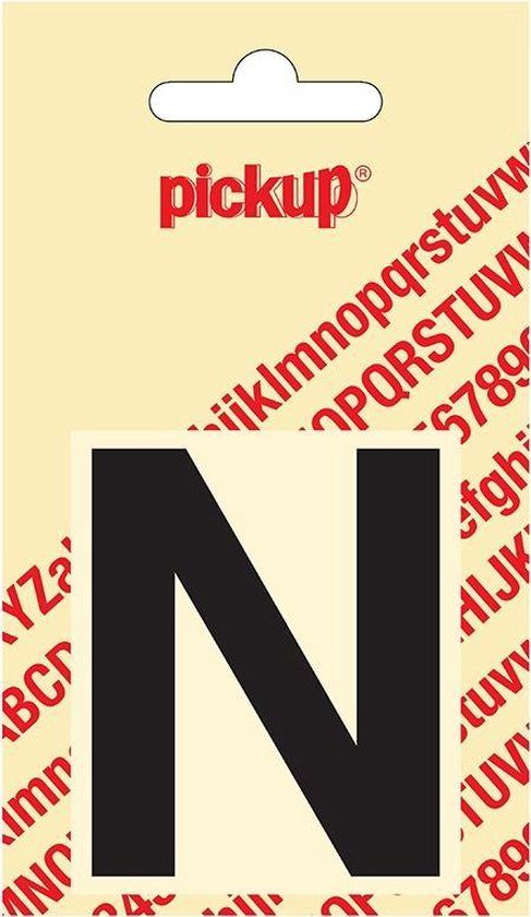 Pickup Plakletter Helvetica 60 mm - Zwart