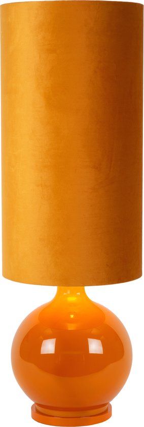 Lucide Esterad Vloerlamp - Ø 34 cm - Okergeel