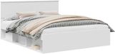 vidaXL Bedframe met hoofdeinde Wit 160 x 200 cm Massief grenenhout
