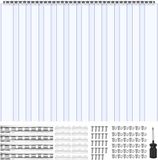 Vevor 183x244 cm Rideau à lamelles PVC Transparent 2 mm d'épaisseur