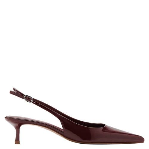 Mango Imitatieleren Slingback Pumps met Hak - Bordeaux